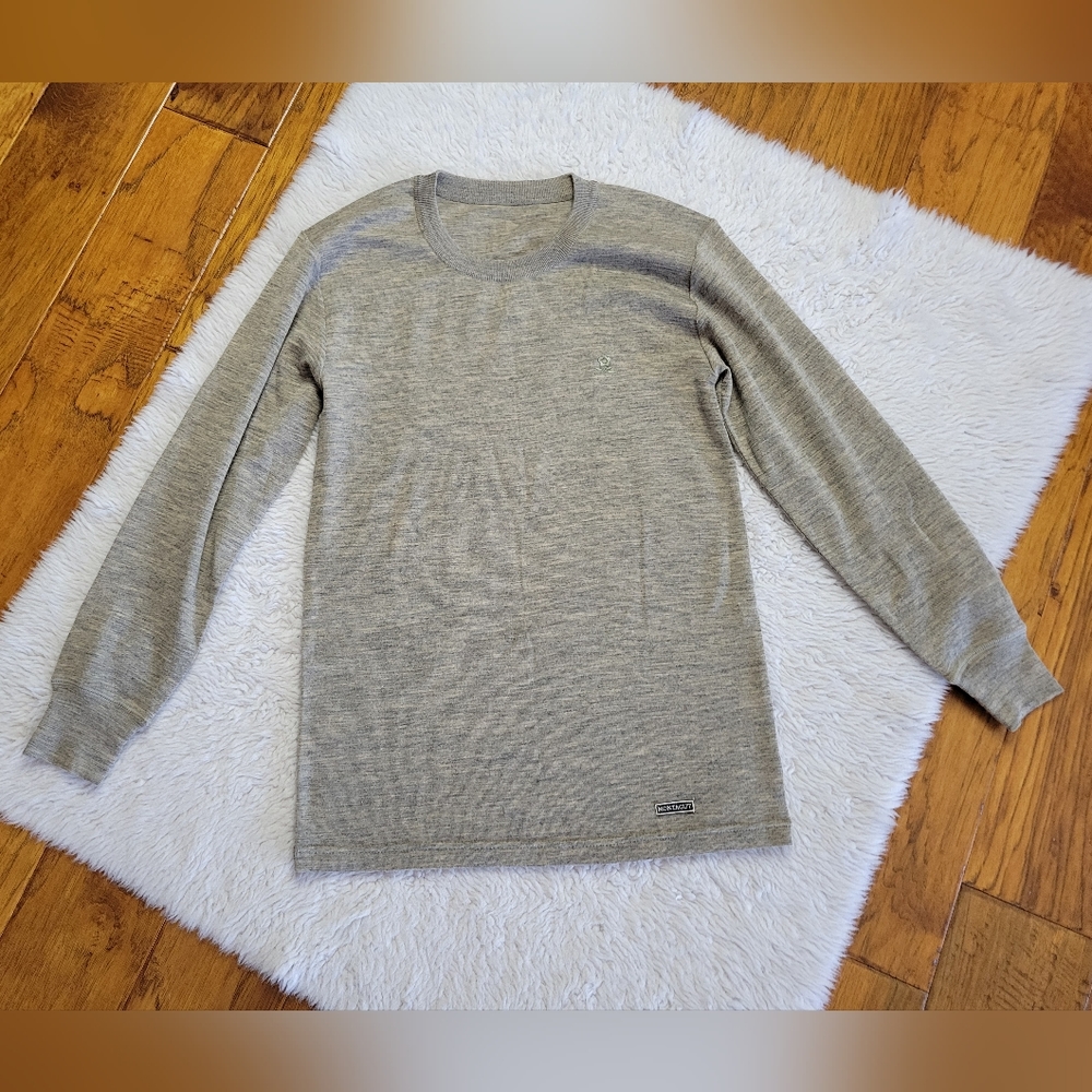 Montagut Paris Wool Sweater Gray Tan Heather Women's Size Large